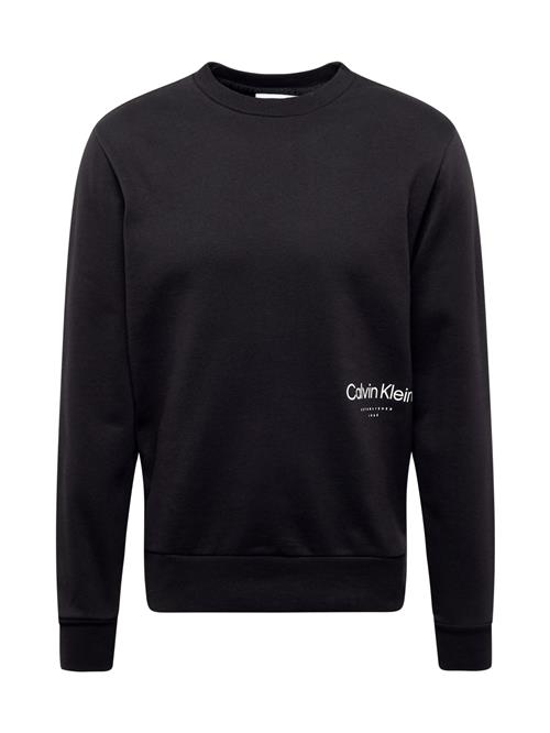 Calvin Klein Sweatshirt  sort / hvid