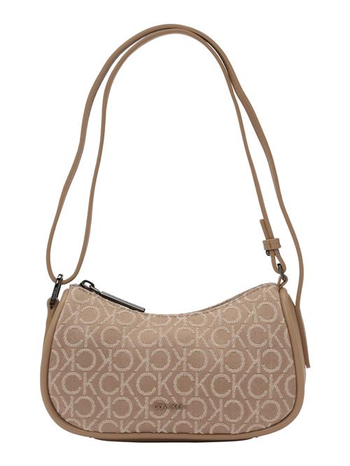 Calvin Klein Skuldertaske 'REFINE'  beige / brun