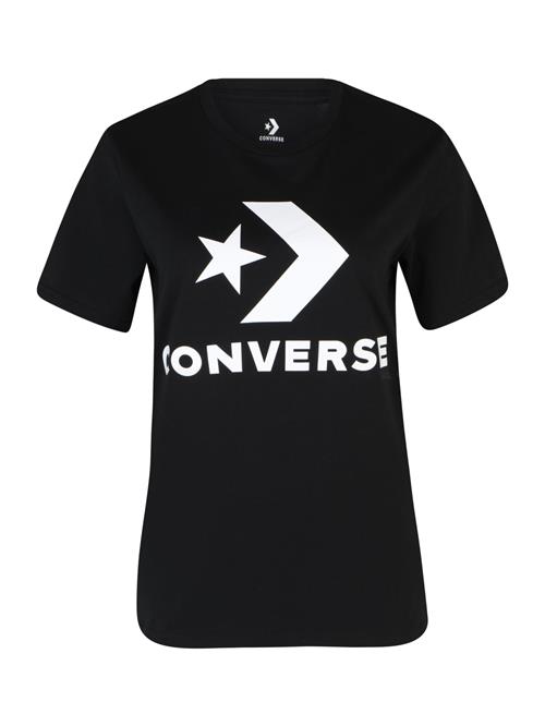 CONVERSE Funktionsbluse  sort / hvid