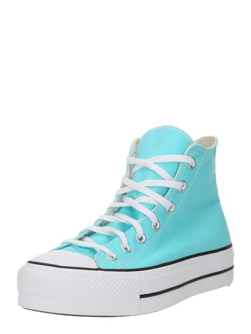 CONVERSE Sneaker high 'Chuck Taylor All Star Lift'  aqua / sort / hvid