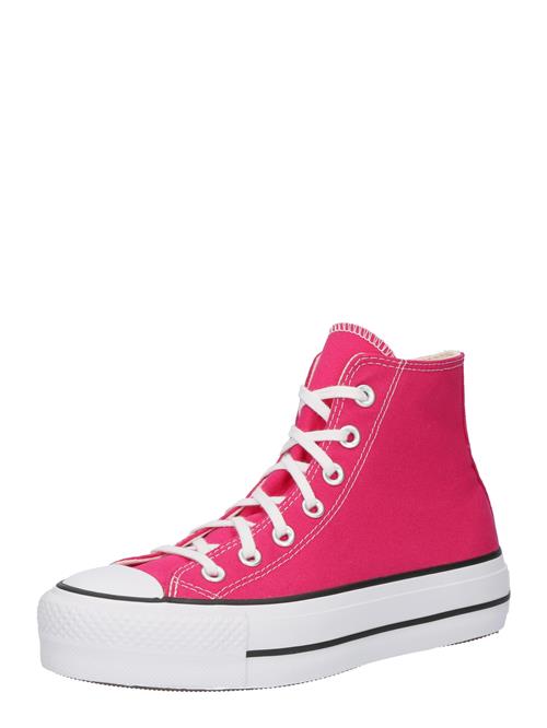 Se CONVERSE Sneaker high 'CHUCK TAYLOR ALL STAR LIFT'  hindbær / sort / hvid ved About You