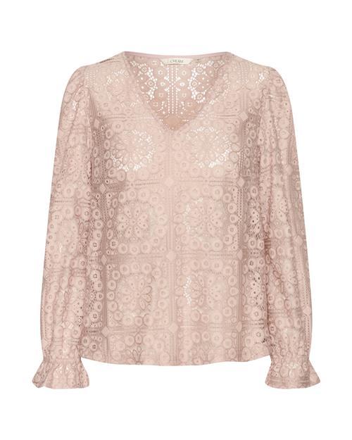 Se Cream Bluse 'Tiley'  nude / lilla ved About You