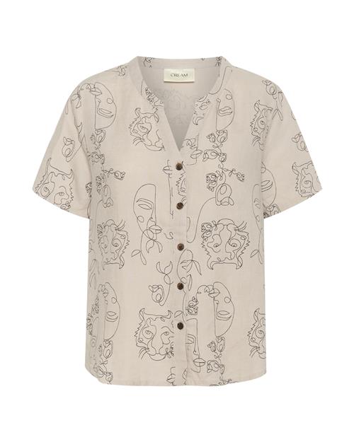 Cream Bluse 'Bellis'  creme / sort