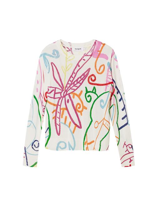 Se Desigual Pullover  blandingsfarvet / hvid ved About You