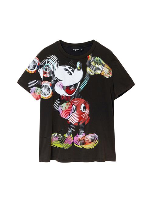 Se Desigual Shirts 'Arty Mickey Mouse'  blandingsfarvet / sort ved About You