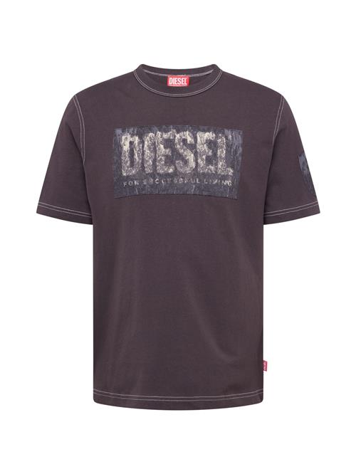 DIESEL Bluser & t-shirts 'T-ADJUST-Q1'  grafit / mudderfarvet / greige