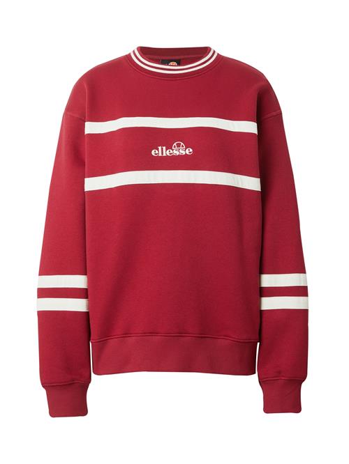 Se ELLESSE Sweatshirt 'Marchi'  bordeaux / hvid ved About You