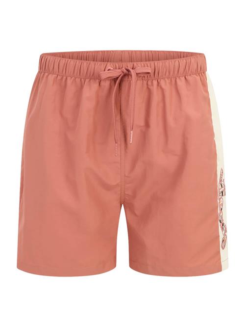 ELLESSE Badeshorts 'Demalta'  beige / mørkegrøn / lyseorange / pitaya