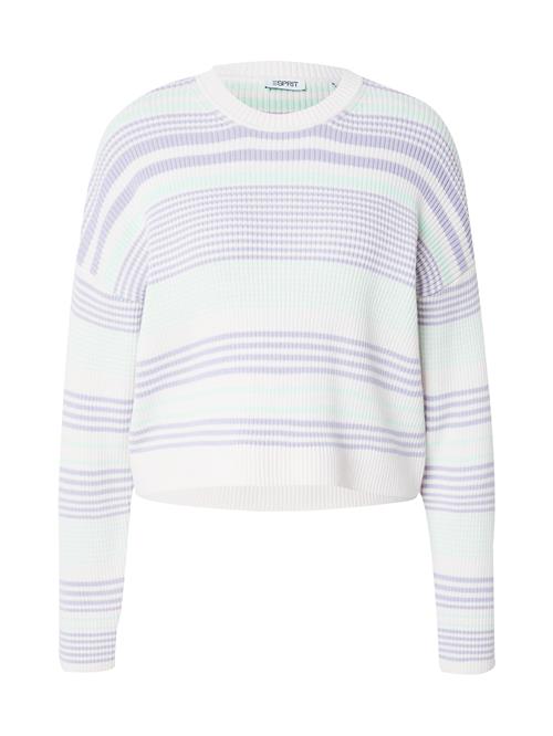 Se ESPRIT Pullover  lysegrøn / lilla / hvid ved About You