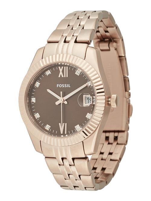 FOSSIL Analogt ur 'SCARLETTE'  brun / rosa guld