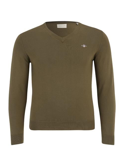 Se GANT Pullover 'CLASSIC'  navy / lysegrå / khaki / rød ved About You