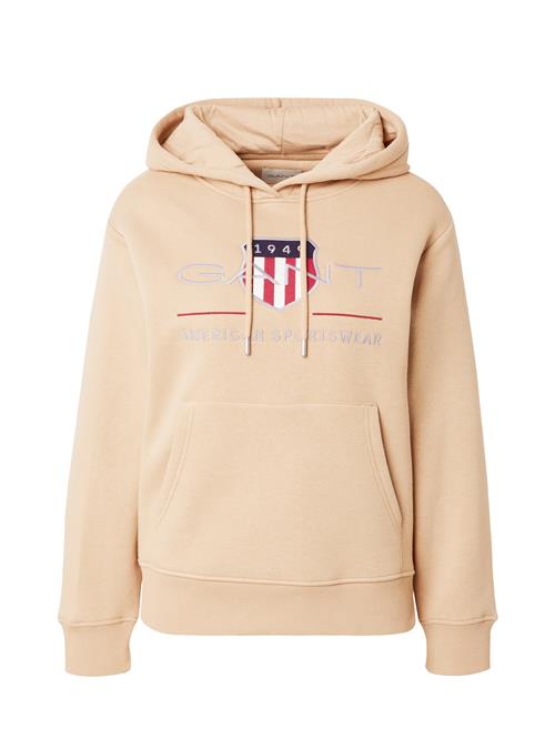 Se GANT Sweatshirt  beige / sølvgrå / mørkerød / hvid ved About You