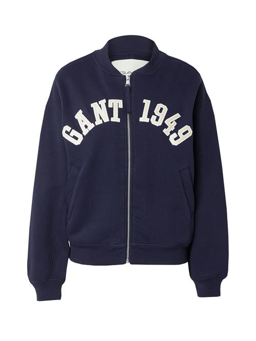 GANT Sweatjakke '1949'  ecru / navy / hvid