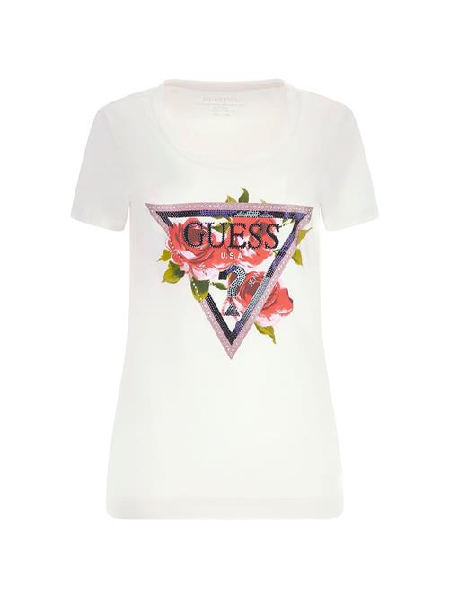 GUESS Shirts 'ROSES'  lyserød / pudder / rød / hvid