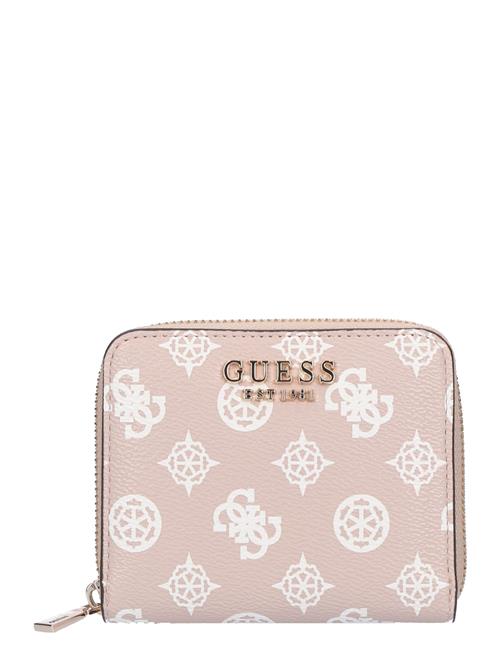 GUESS Tegnebog 'Laurel'  pink / hvid