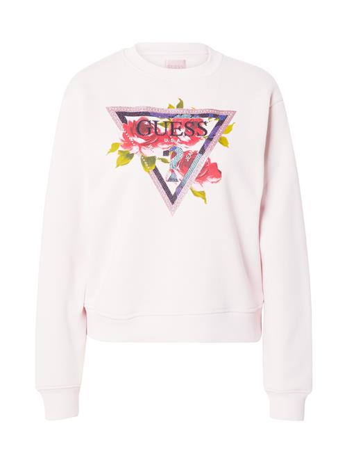 Se GUESS Sweatshirt  kiwi / lyserød / hindbær / pastelpink ved About You