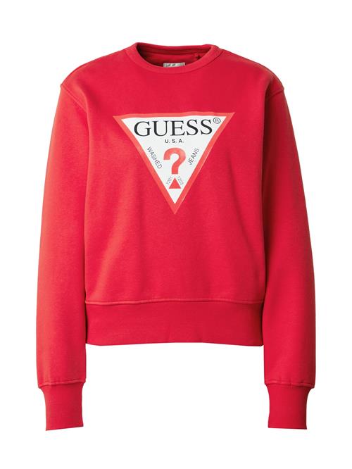 Se GUESS Sweatshirt  rød / sort / hvid ved About You