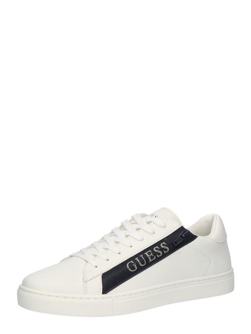 Se GUESS Sneaker low 'TODI IIK'  navy / greige / hvid ved About You