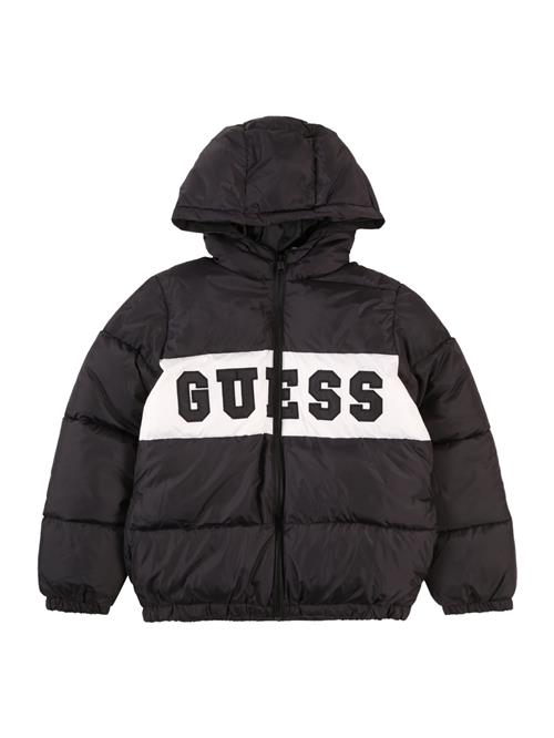 GUESS Vinterjakke  sort / hvid