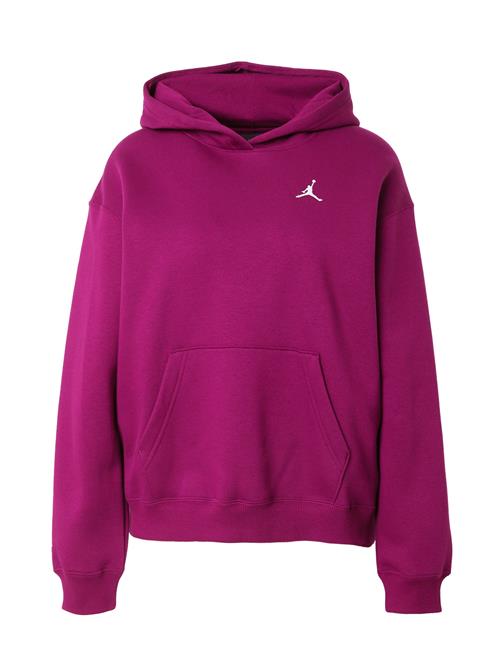 Jordan Sweatshirt 'BRKLN FLC'  rødviolet / hvid