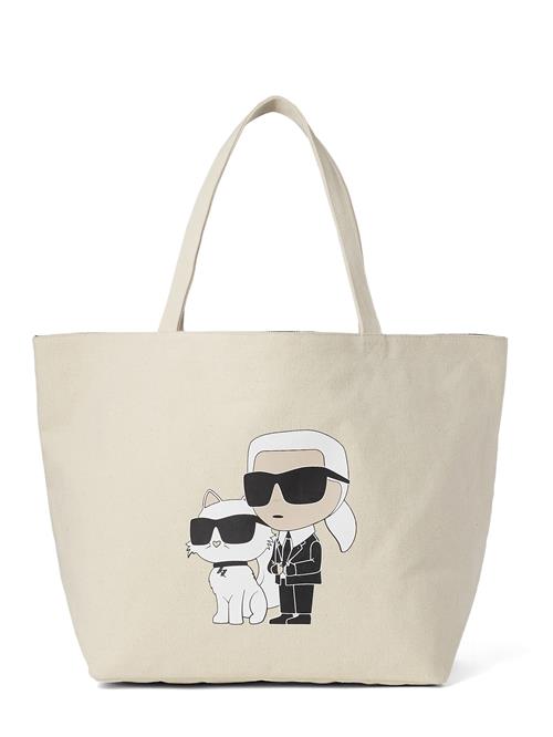 Karl Lagerfeld Shopper 'Ikonik 2.0'  sort / offwhite / uldhvid