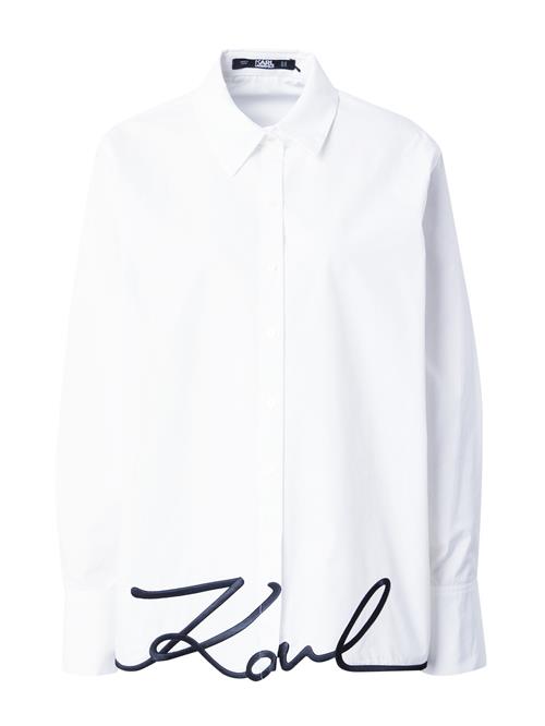 Se Karl Lagerfeld Bluse  sort / hvid ved About You