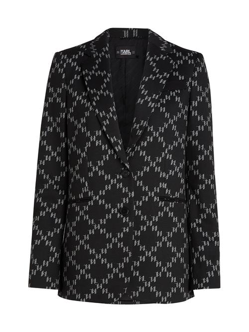 Karl Lagerfeld Blazer 'Monogram Punto'  beige / sort