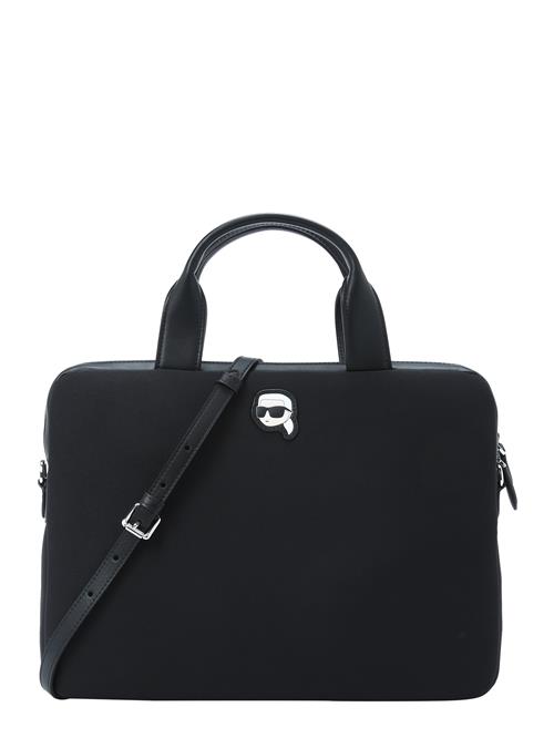 Se Karl Lagerfeld Laptoptaske 'Ikonik 2.0'  nude / sort / hvid ved About You