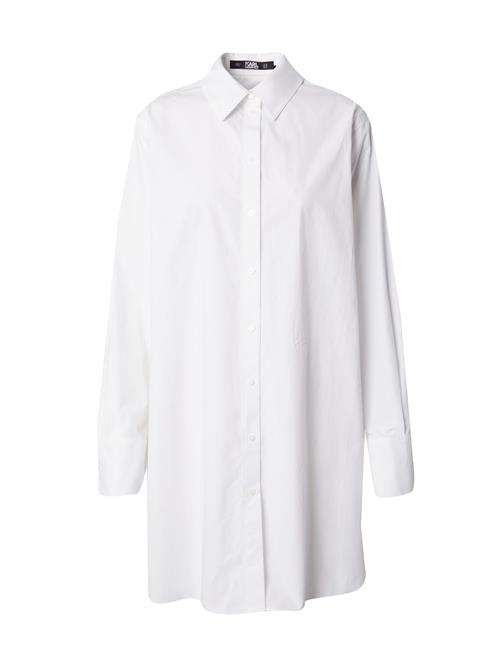 Karl Lagerfeld Bluse  sort / transparent / offwhite