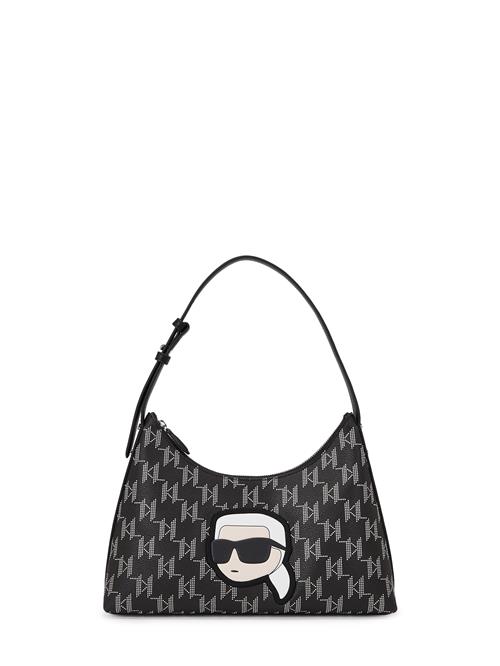 Karl Lagerfeld Skuldertaske 'Ikonik 2.0'  beige / sort / hvid