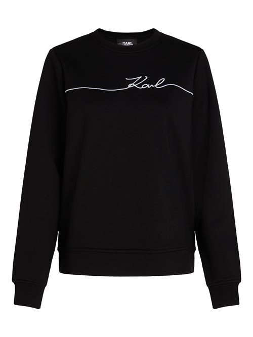 Karl Lagerfeld Sweatshirt  sort / hvid