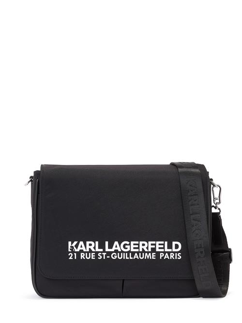 Se Karl Lagerfeld Skuldertaske  sort / hvid ved About You