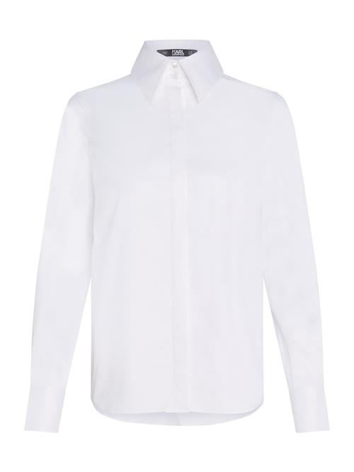 Karl Lagerfeld Bluse 'ARCHIVE CLASSIC'  hvid