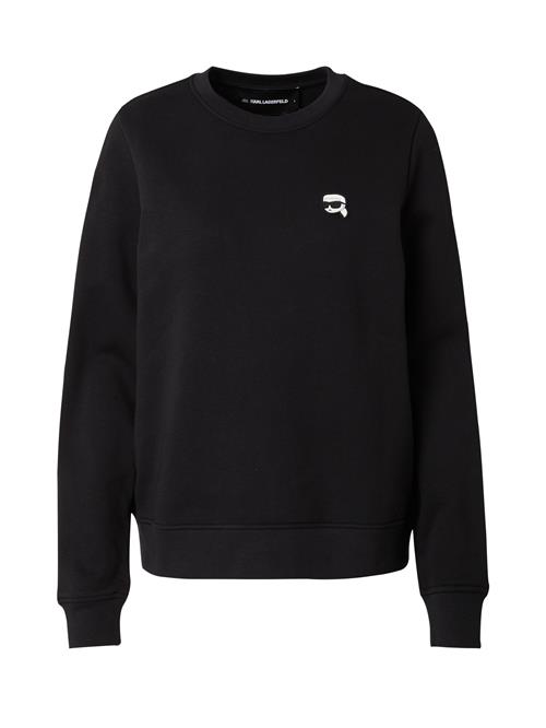 Se Karl Lagerfeld Sweatshirt 'Ikonik 2.0'  nude / sort / hvid ved About You