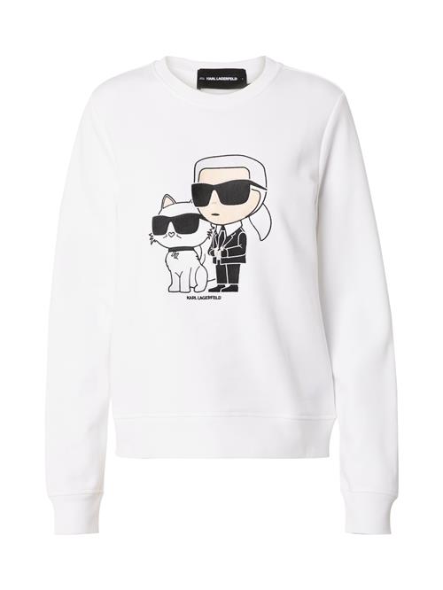 Se Karl Lagerfeld Sweatshirt 'Ikonik 2.0'  beige / sort / hvid ved About You