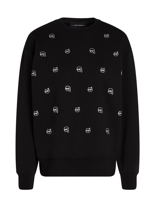 Se Karl Lagerfeld Sweatshirt  sort / hvid ved About You