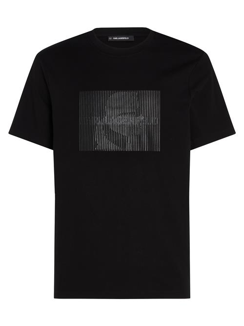 Karl Lagerfeld Bluser & t-shirts 'Optical Illusion'  grå / sort