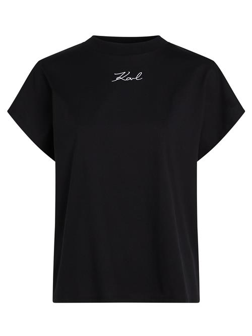 Se Karl Lagerfeld Shirts 'Signature'  sort / hvid ved About You