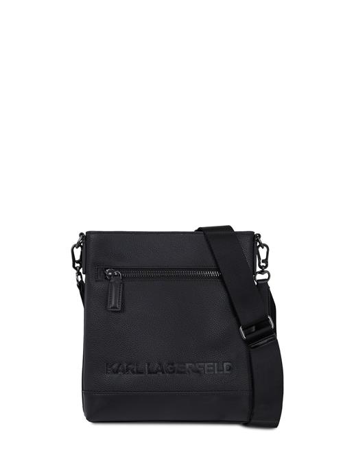 Karl Lagerfeld Skuldertaske 'Essential Flat'  sort