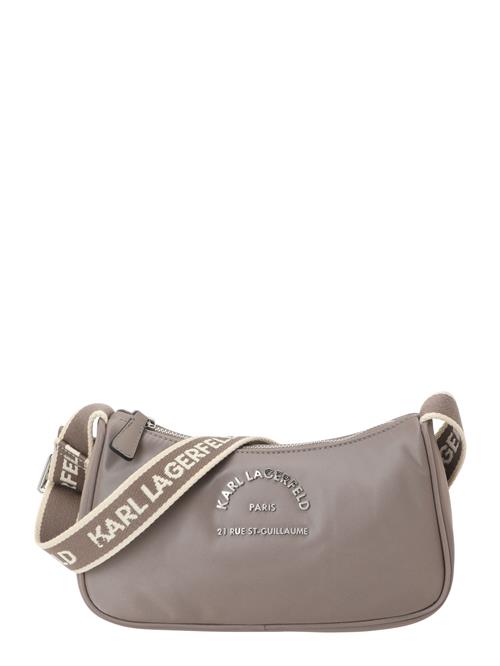 Karl Lagerfeld Skuldertaske 'Rue St-Guillaume'  ecru / taupe