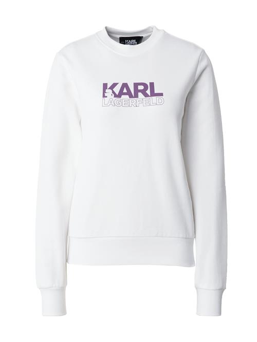 Se Karl Lagerfeld Sweatshirt  lilla / hvid ved About You