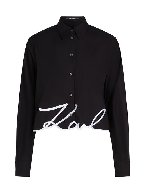 Karl Lagerfeld Bluse  sort / hvid