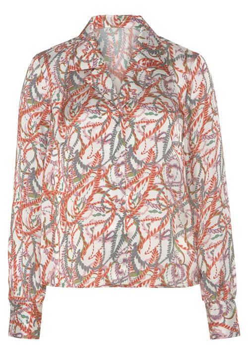 Se LASCANA Bluse  smaragd / lysviolet / rustrød / offwhite ved About You