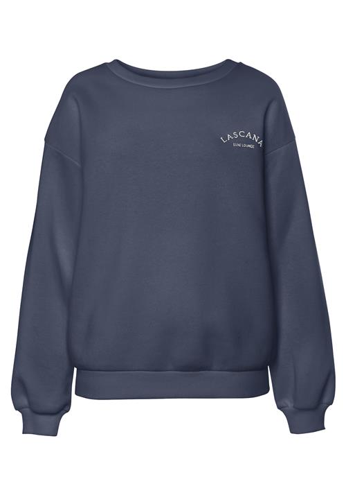 Se LASCANA Sweatshirt  beige / dueblå ved About You