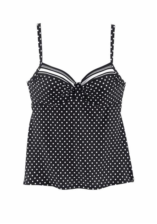 LASCANA Tankini-overdel  sort / hvid