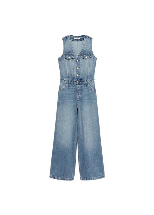 Se MANGO Jumpsuit 'Venetia'  blue denim ved About You