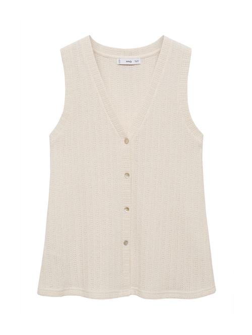 Se MANGO Strikvest 'Lime'  lysebeige ved About You