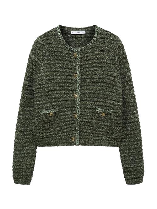 Se MANGO Cardigan  mørkegrøn ved About You