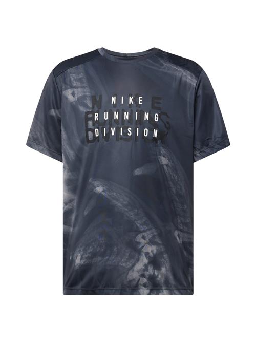 NIKE Funktionsskjorte 'Run Division Rise 365'  grå / sort / hvid