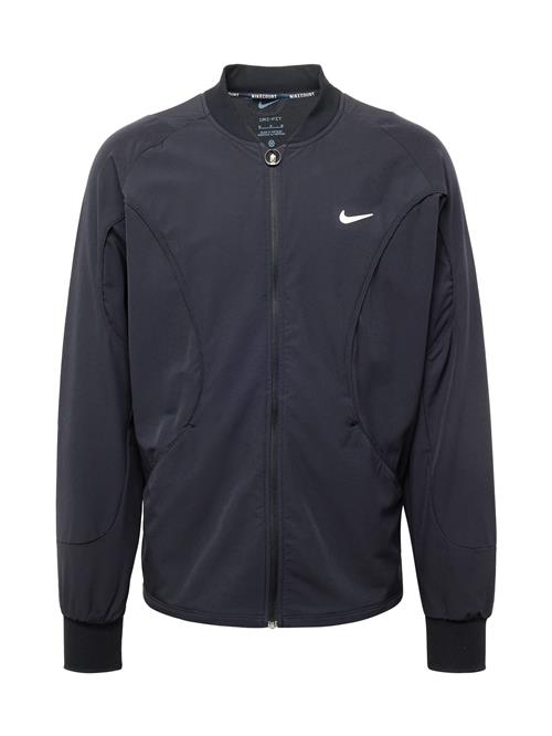 NIKE Sportssweatjakke  sort / hvid